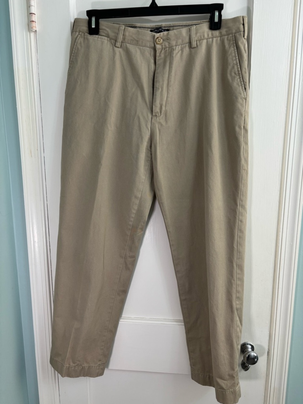 Nautica Men's Khaki Straight-Leg Chinos - Light Tan